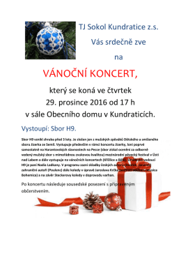 VÁNOČNÍ KONCERT,