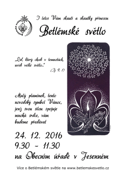 Betlémské světlo