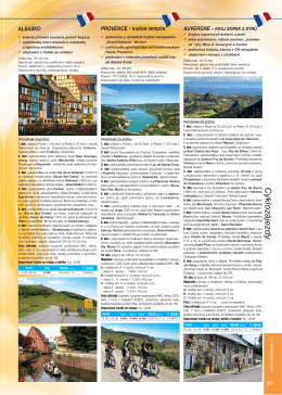 Základní info v katalogu CK (sloupeček)
