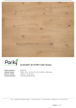 ELEGANT 20 IVORY OAK Rustic - PAR-KY
