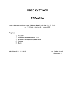 Pozv&aacute;nka ZO 12282016