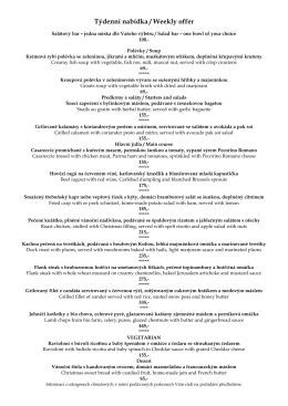 Týdenní nabídka / Weekly offer