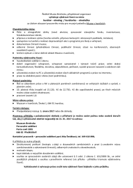 etnolog / kur&aacute;torka - etnoložka