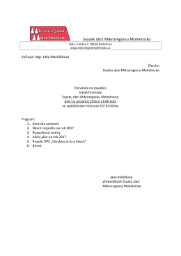 Svazek obc&iacute; Mikroregionu Mohelnicko