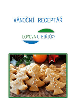 Vánoční receptář Domova U Biřičky