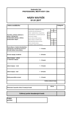 PMK - hodnotící list CZ 2017