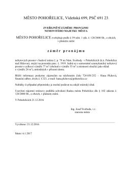 viz př&iacute;loha - Město Pohořelice