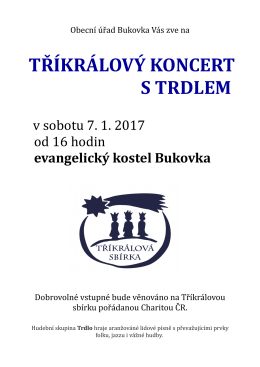 TŘÍKRÁLOVÝ KONCERT S TRDLEM