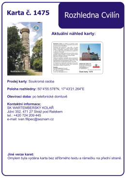 1475 Rozhledna Cvilín