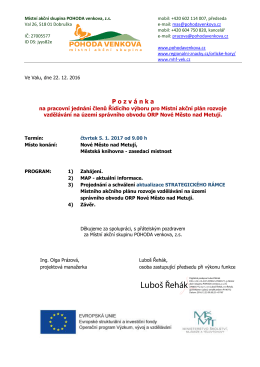 5.1. 2017 - POHODA venkova