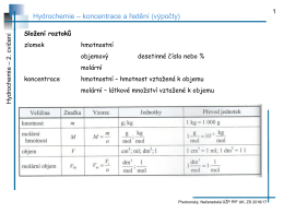 Koncentrace a ředěn&iacute; - v&yacute;počty