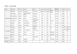 Př&iacute;loha č. 1 - Soupis v&yacute;tahů