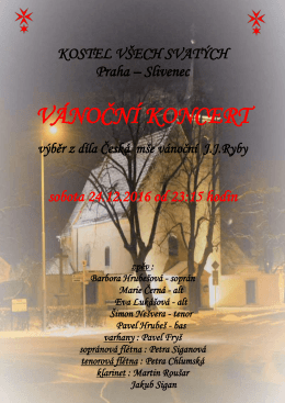 VÁNOČNÍ KONCERT