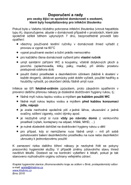 Doporučen&iacute; a rady pro dom&aacute;cnosti