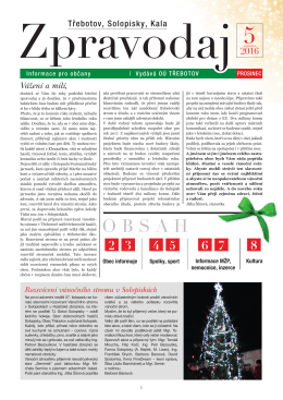 Třebotovský zpravodaj - prosinec