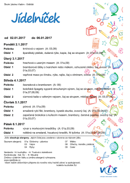 j&iacute;deln&iacute; l&iacute;stek 2.1. - &Scaron;J S&iacute;dli&scaron;tě Vla&scaron;im