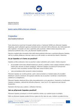 Cepedex, dexmedetomidine - European Medicines Agency