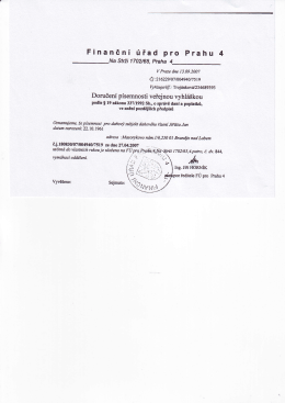 Fina nčn&iacute; &uacute;řad p ro Prahu 4