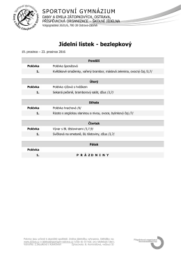 SPORTOVN&Iacute; GYMN&Aacute;ZIUM J&iacute;deln&iacute; l&iacute;stek