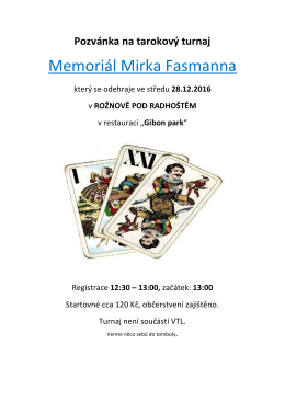 Memoriál Mirka Fasmanna