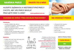 nabídka práce - Podane-ruce-projekt-osa