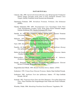 DAFTAR PUSTAKA Cahyono, dkk. 2006. Karateristik Sosial