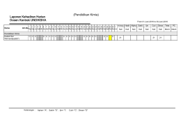 (Pendidikan Kimia) Laporan Kehadiran Harian Dosen Kontrak