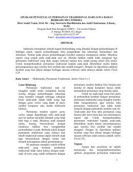 APLIKASI PENGENALAN PERMAINAN TRADISIONAL DARI JAWA