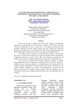 JOM FISIP Vol. 4 No. 1 &ndash; Februari 2017 Page 1