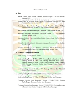 DAFTAR PUSTAKA A. Buku Adrian Sutedi, Aspek Hukum Otoritas