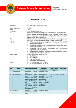 Satuan Acara Perkuliahan Program