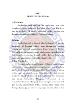 Family Well-Being dan Tipe Kepribadian AB sebagai Prediktor