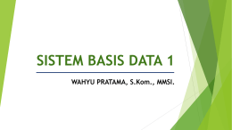 SBD 1 Pertemuan 7 - SQL (Bagian 2)