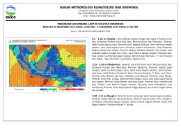 Prakiraan Cuaca Wilayah Pelayanan - Maritim