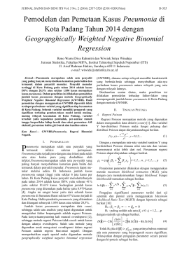 Pemodelan dan Pemetaan Kasus Pneumonia di Kota Padang