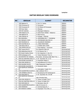 DAFTAR SEKOLAH YANG DIUNDANG