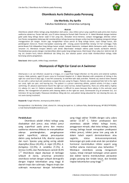 Otomikosis Auris Dekstra pada Perenang Otomycosis of Right Ear