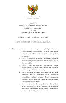 peraturan bank indonesia