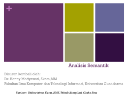 Analisis Semantik -