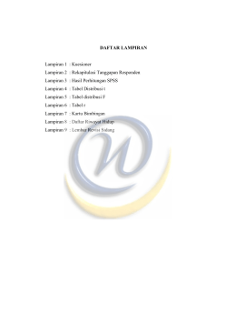 Daftar Lampiran - Widyatama Repository Home