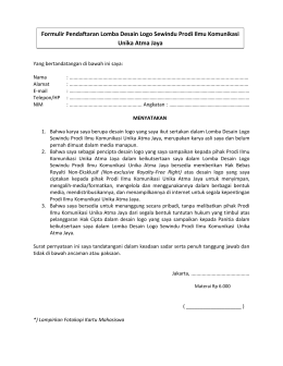 Formulir Pendaftaran Lomba Desain Logo Sewindu Prodi Ilmu
