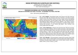 Prakiraan Cuaca Wilayah Pelayanan - Maritim