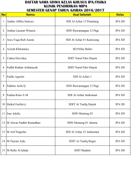 ipa/fisika - Klinik Pendidikan MIPA