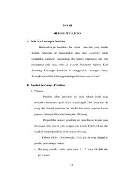 BAB III METODE PENELITIAN A. Jenis dan Rancangan Penelitian