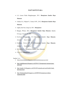 daftar pustaka - Widyatama Repository Home