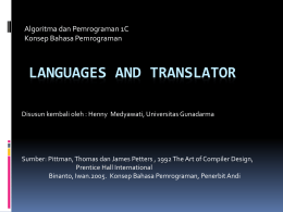 Languages and Translator -