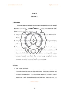 BAB VI PENUTUP A. Simpulan Berdasarkan hasil penelitian dan