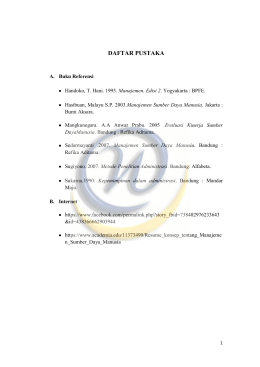 daftar pustaka - Widyatama Repository Home