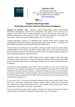 DownloadTargetkan Nilai Ekspor Naik, Kemendag Luncurkan