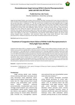 Penatalaksanaan Gagal Jantung NYHA II disertai Pleurapneumonia